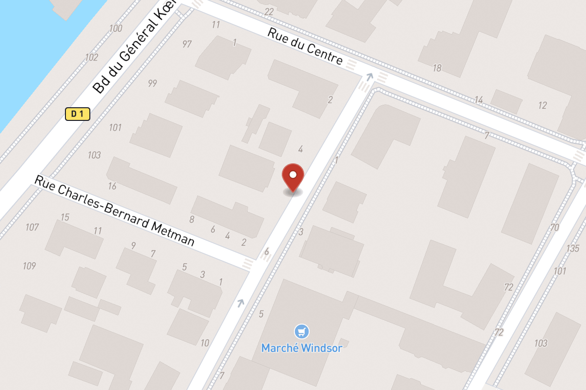 Plan de situation — 6 Rue Windsor