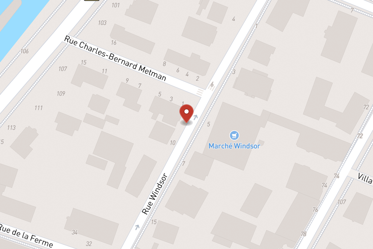 Plan de situation — 8 Rue Windsor