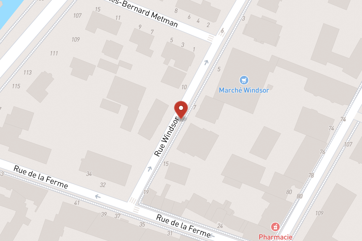 Plan de situation — 9 Rue Windsor