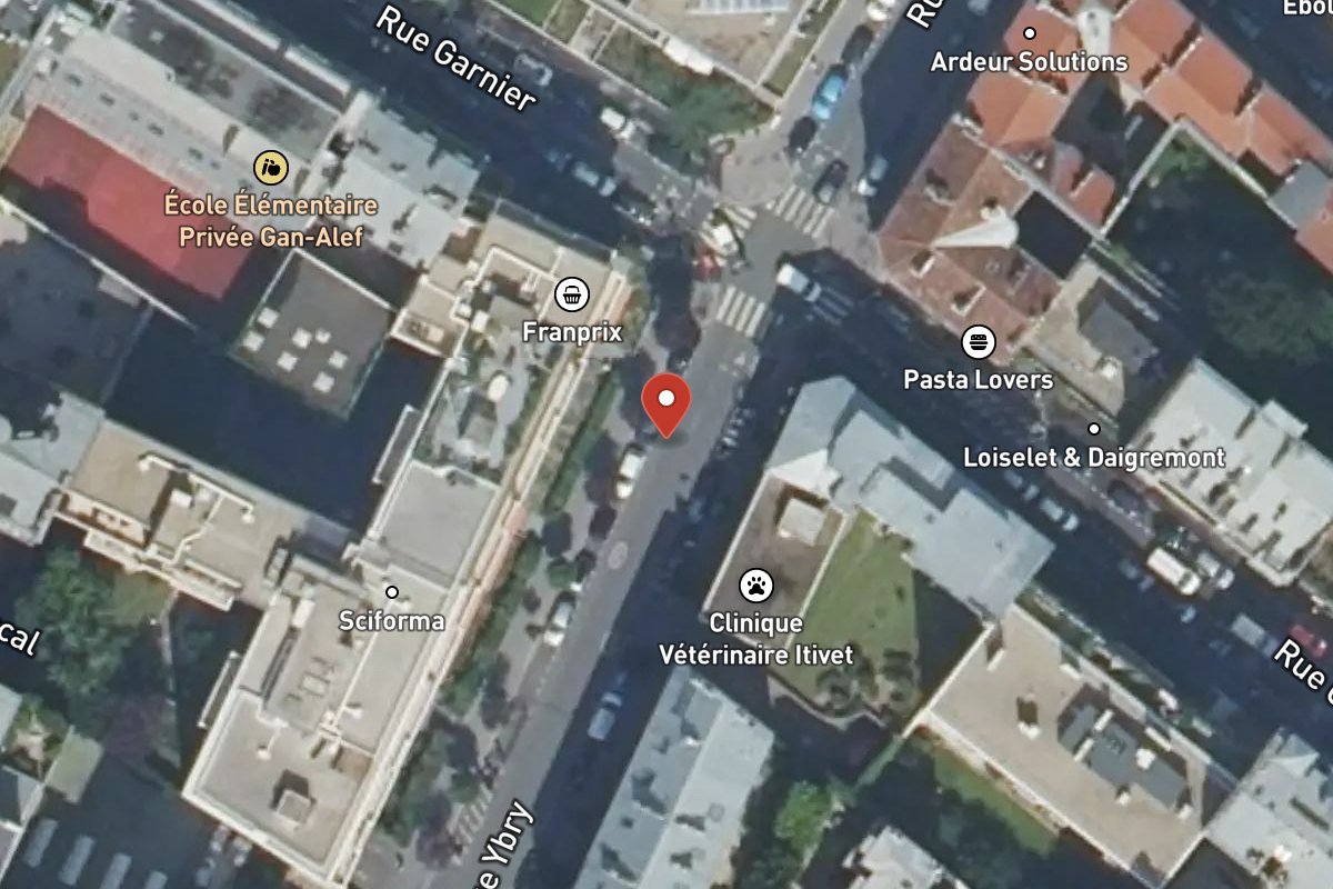 Vue satellite — 13 Rue Ybry