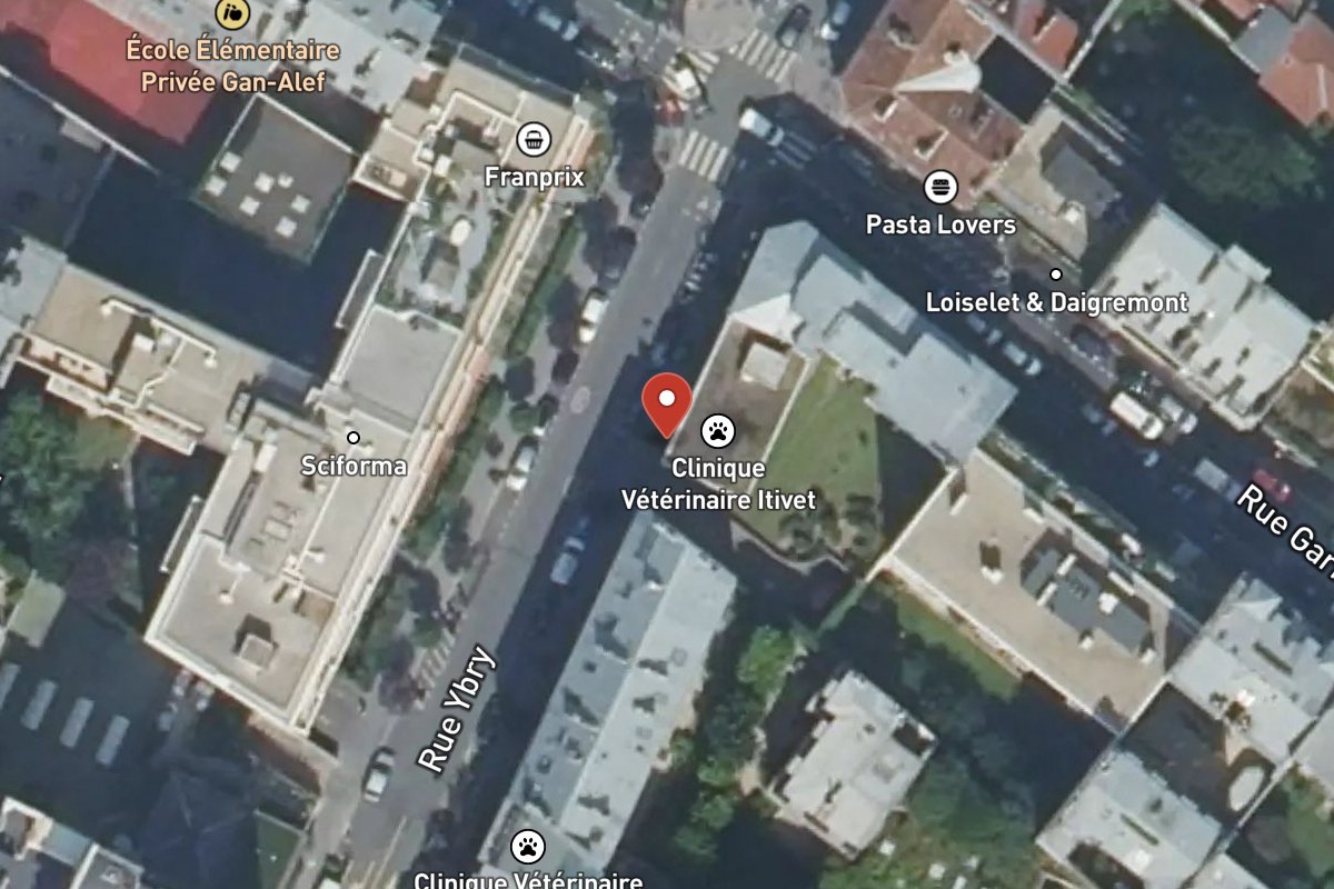 Vue satellite — 14 Rue Ybry