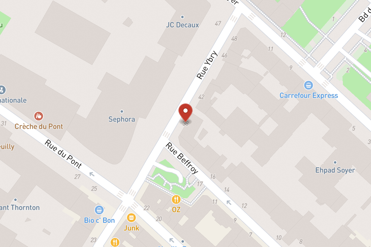 Plan de situation — 38 Rue Ybry