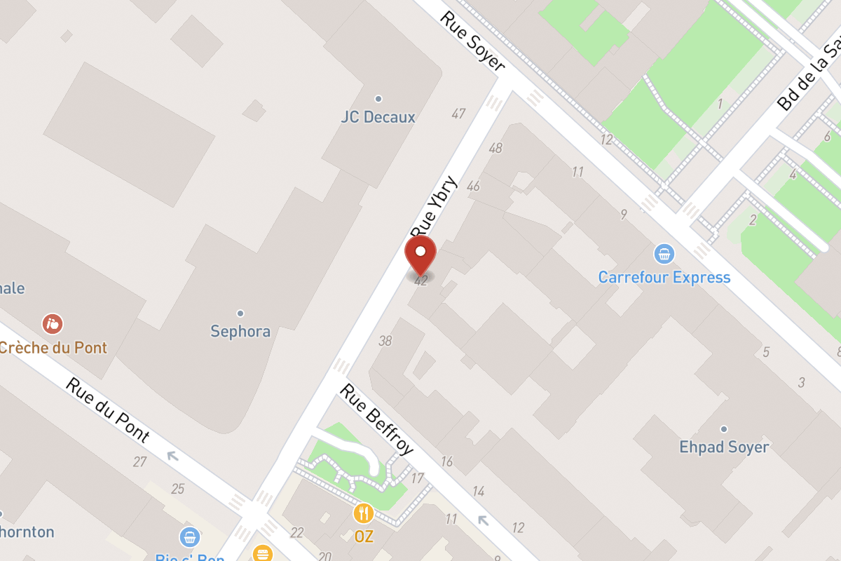Plan de situation — 42 Rue Ybry
