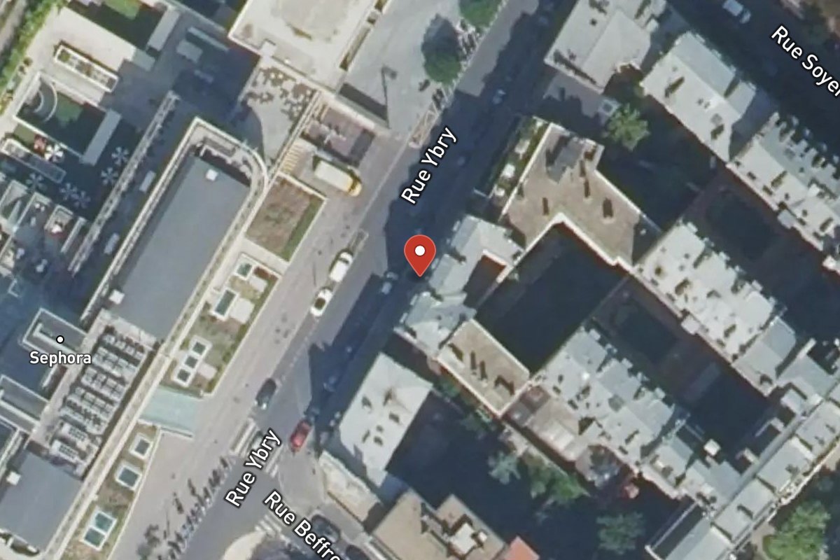 Vue satellite — 42 Rue Ybry