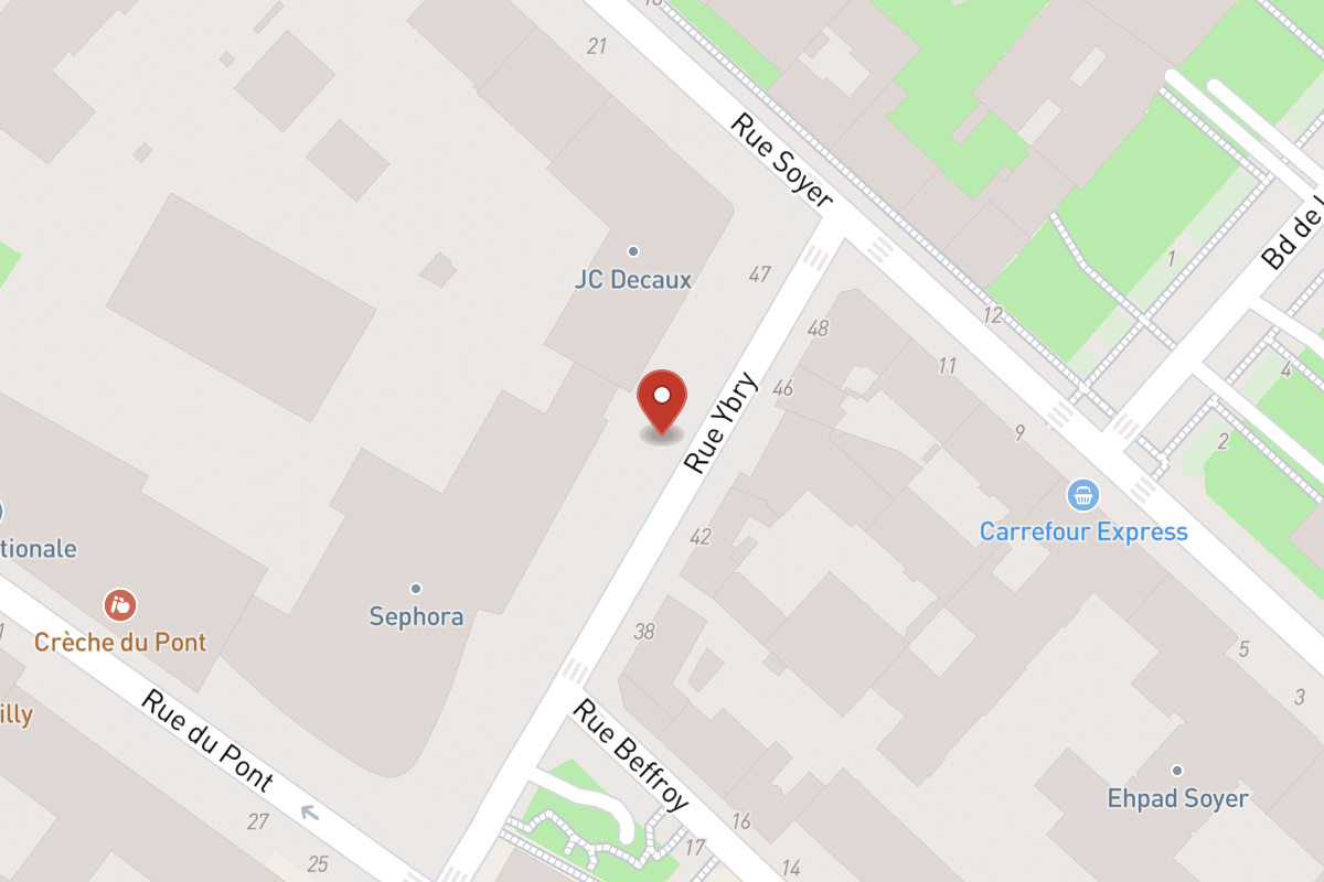 Plan de situation — 43 Rue Ybry