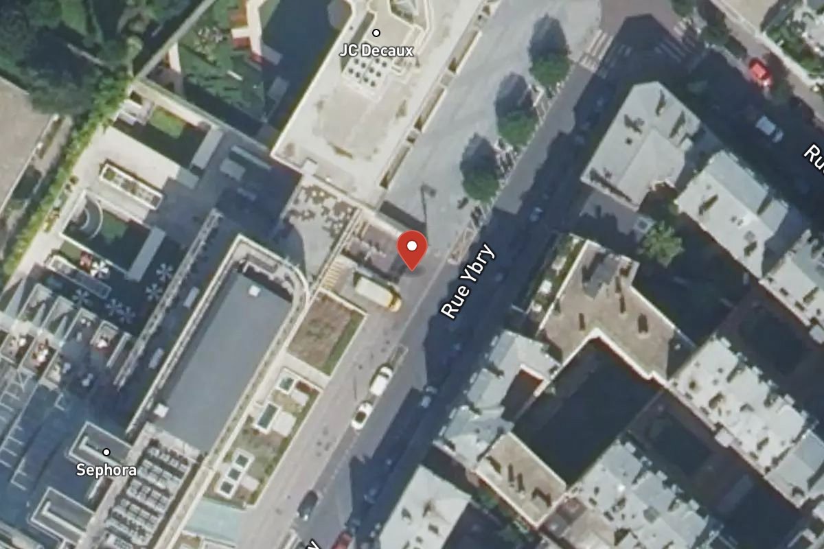 Vue satellite — 43 Rue Ybry