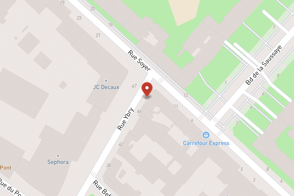 Plan de situation — 48 Rue Ybry