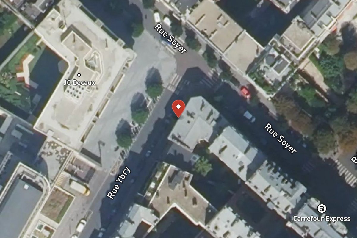 Vue satellite — 48 Rue Ybry