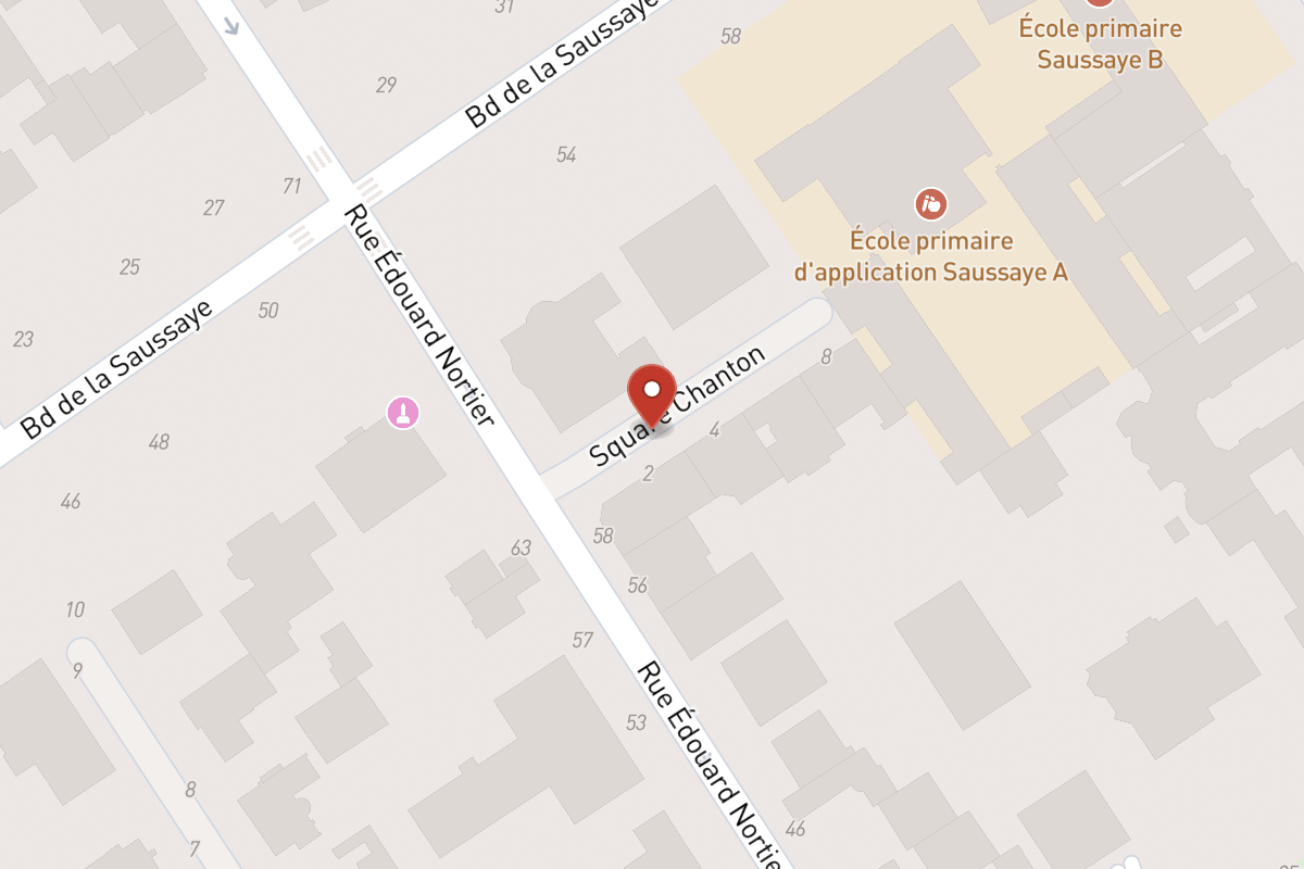Plan de situation — 1 Square Chanton