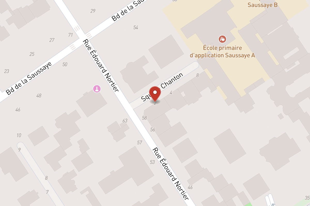 Plan de situation — 2 Square Chanton