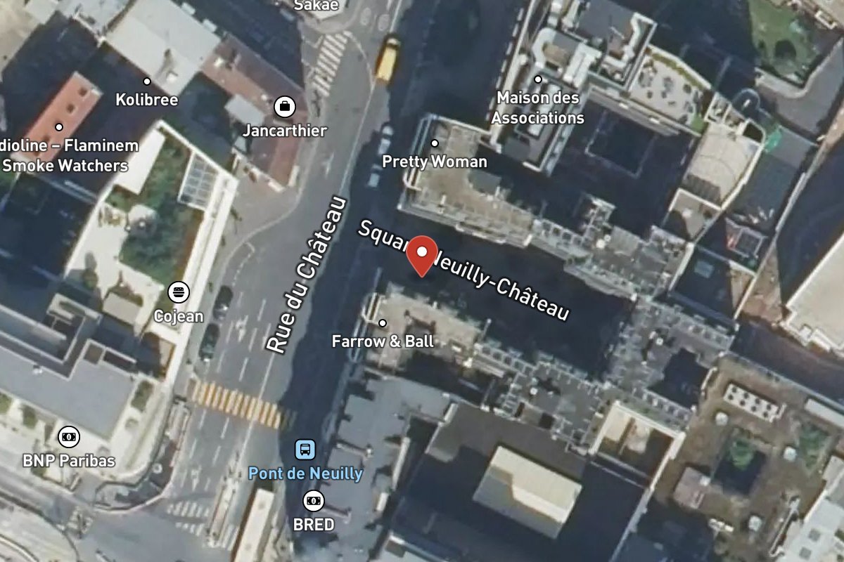 Vue satellite — 1 Square Neuilly Chateau