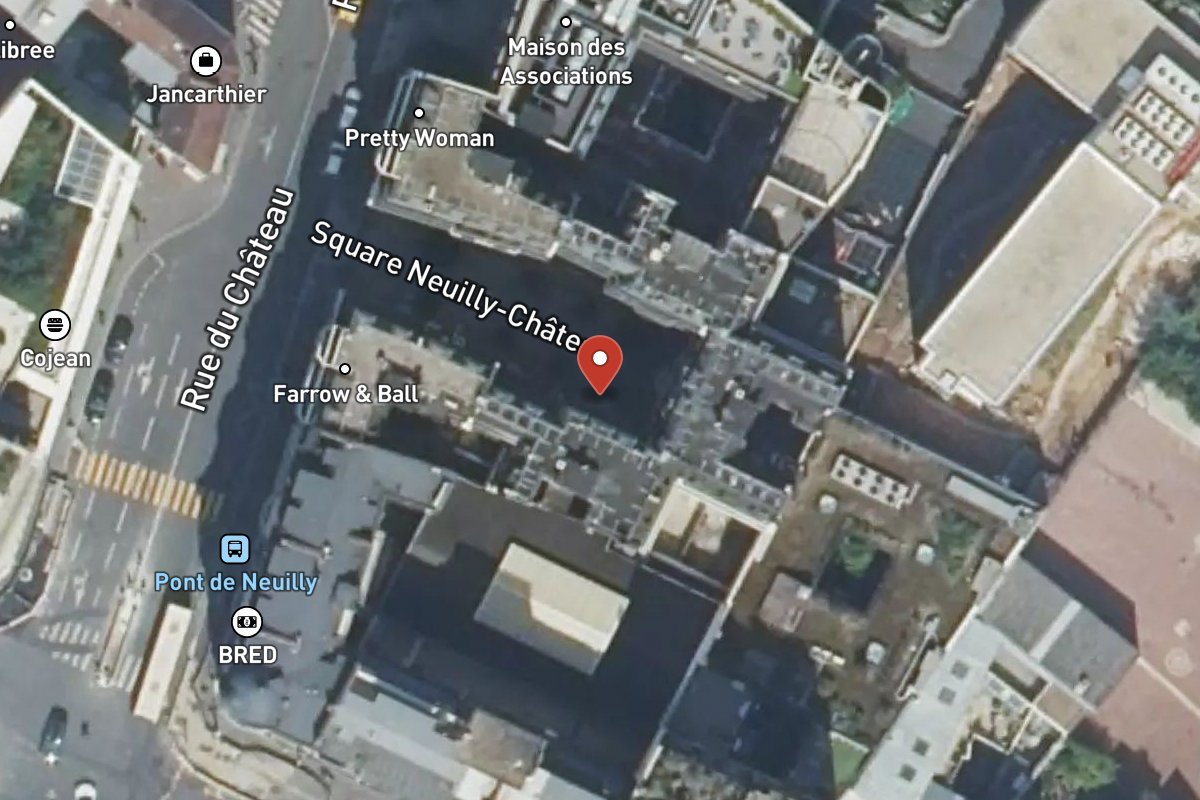 Vue satellite — 2 Square Neuilly Chateau