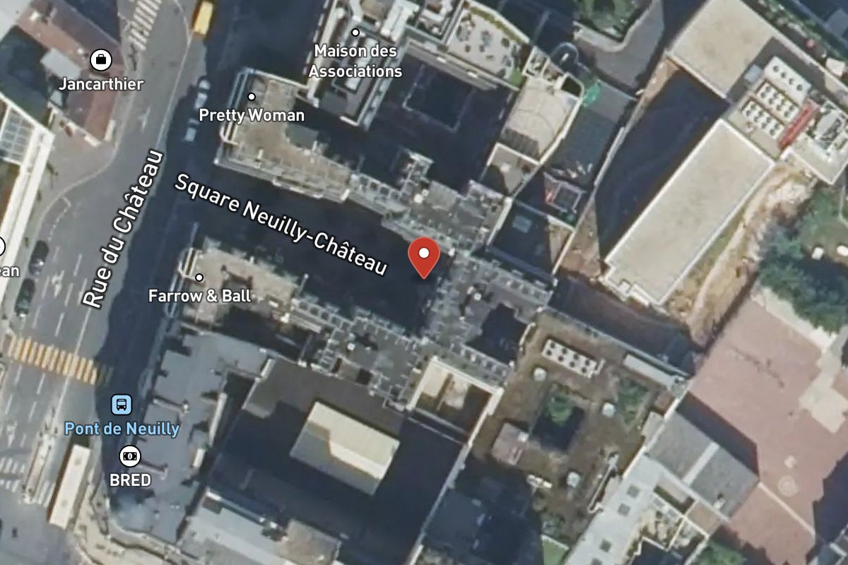 Vue satellite — 3 Square Neuilly Chateau