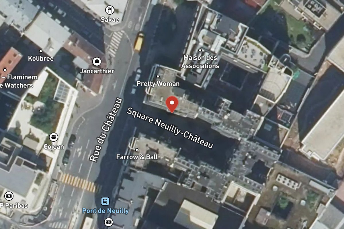 Vue satellite — 5 Square Neuilly Chateau