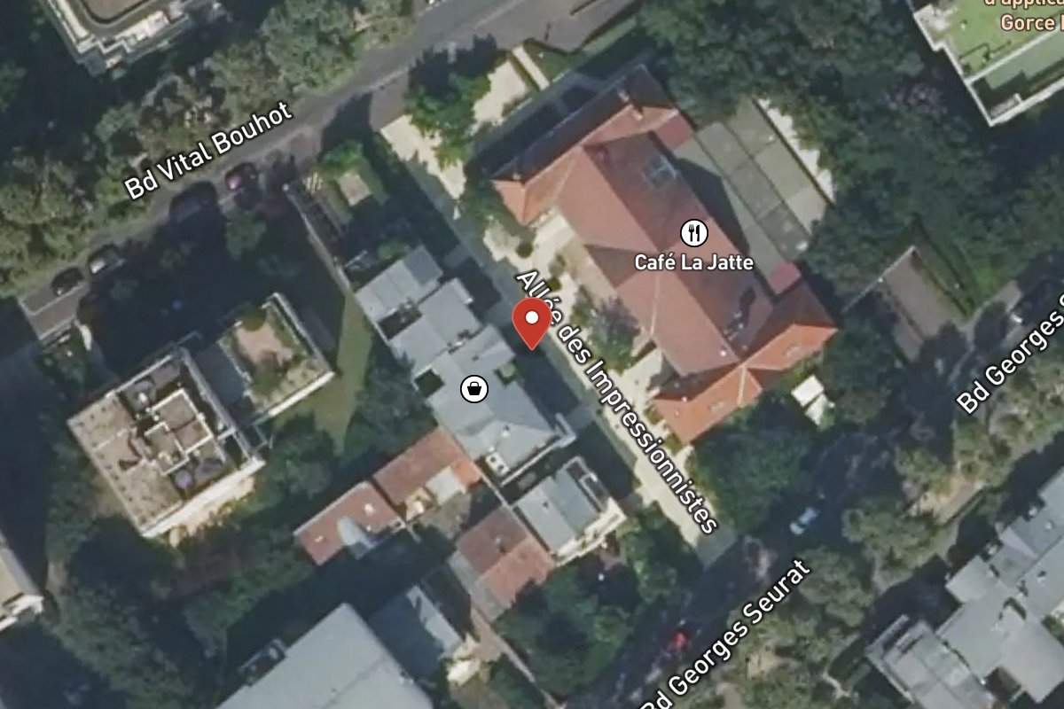 Vue satellite — Allee des Impressionnistes