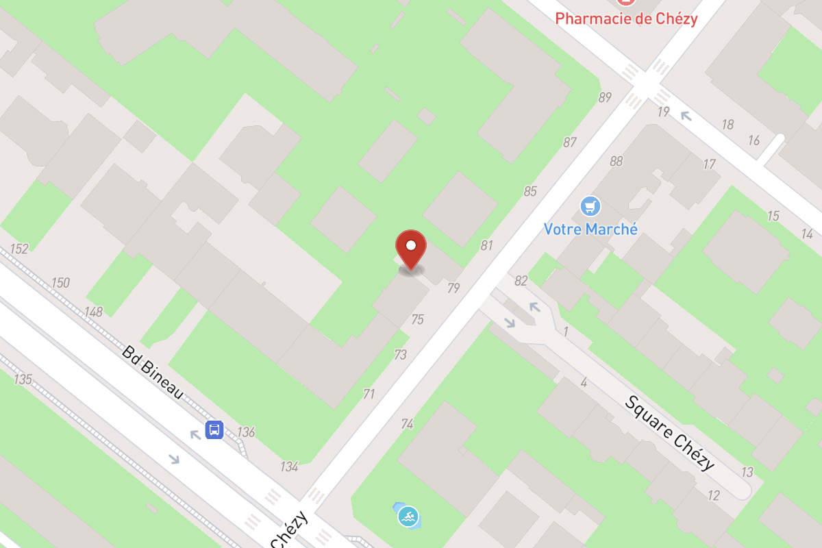 Plan de situation — Avenue Bineau