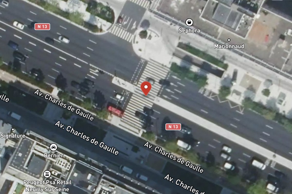 Vue satellite — Avenue Charles de Gaulle