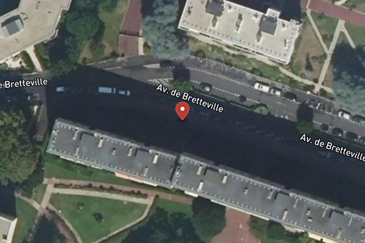 Vue satellite — Avenue de Bretteville