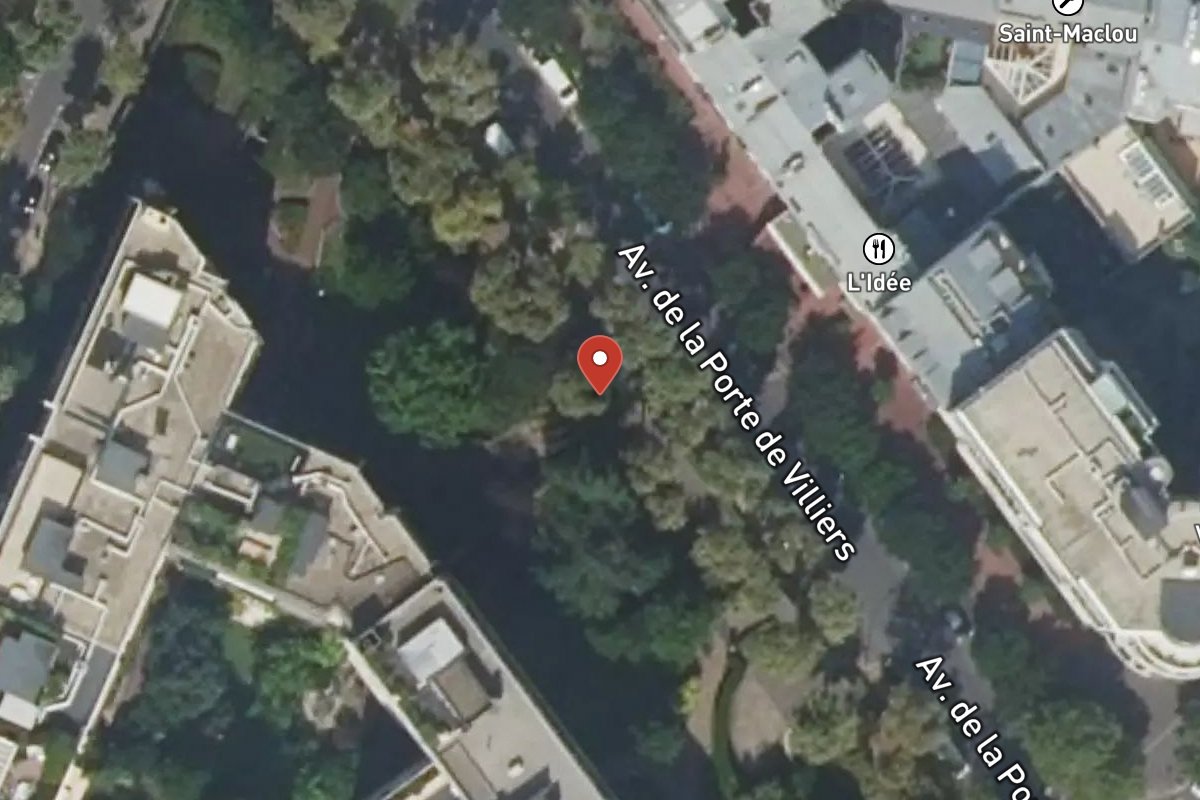 Vue satellite — Avenue de la Porte de Villiers