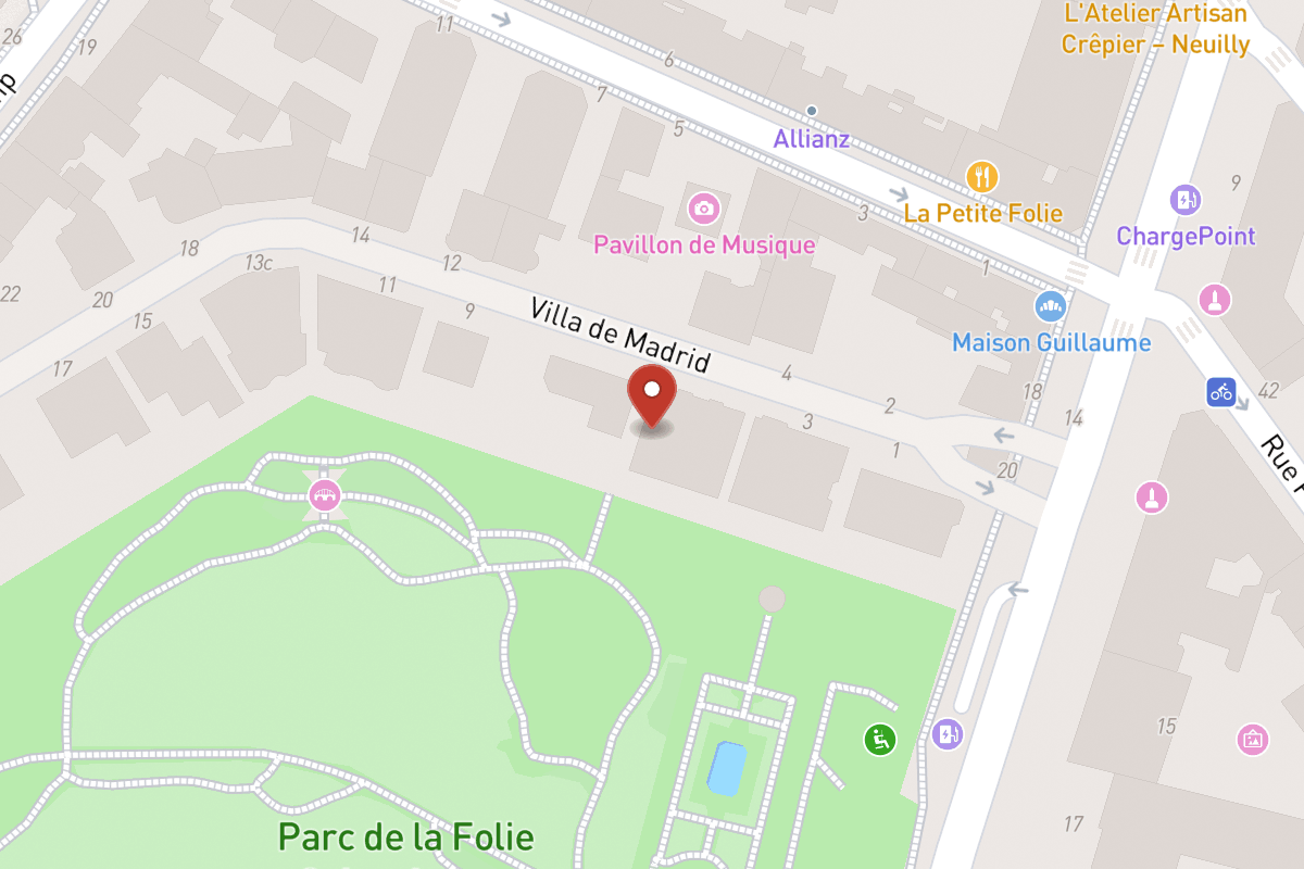 Plan de situation — Avenue de Madrid