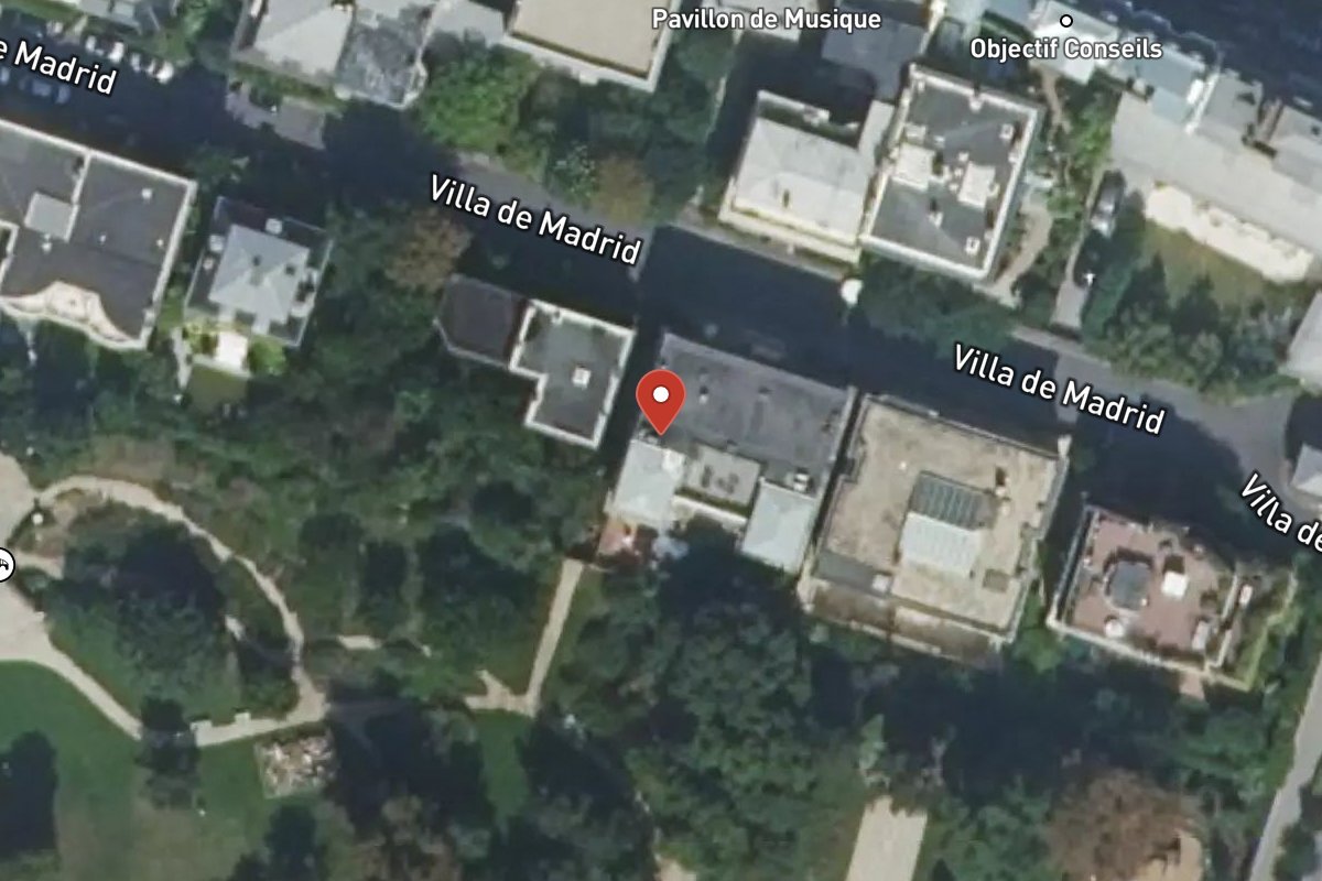 Vue satellite — Avenue de Madrid