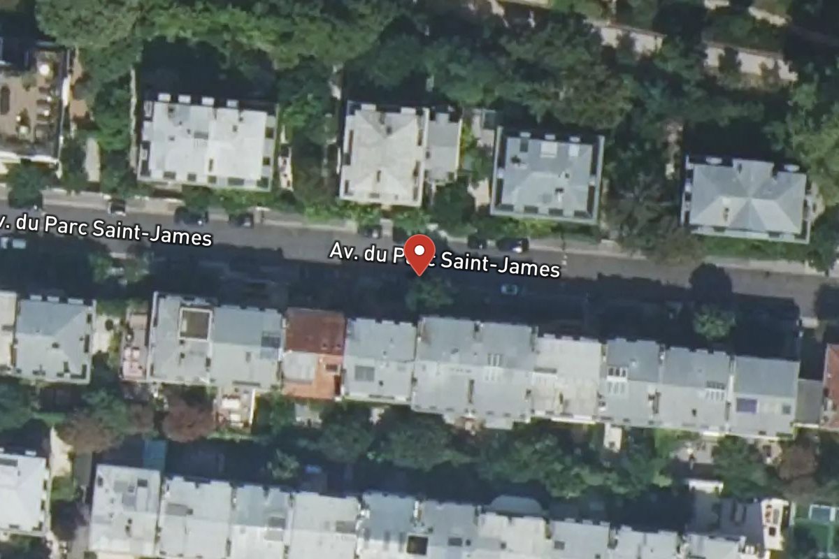 Vue satellite — Avenue du Parc Saint-james