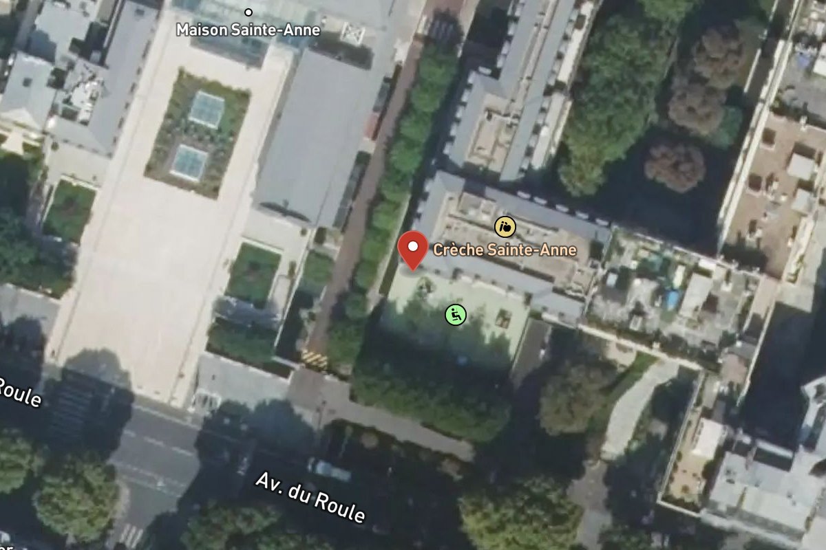 Vue satellite — Avenue du Roule