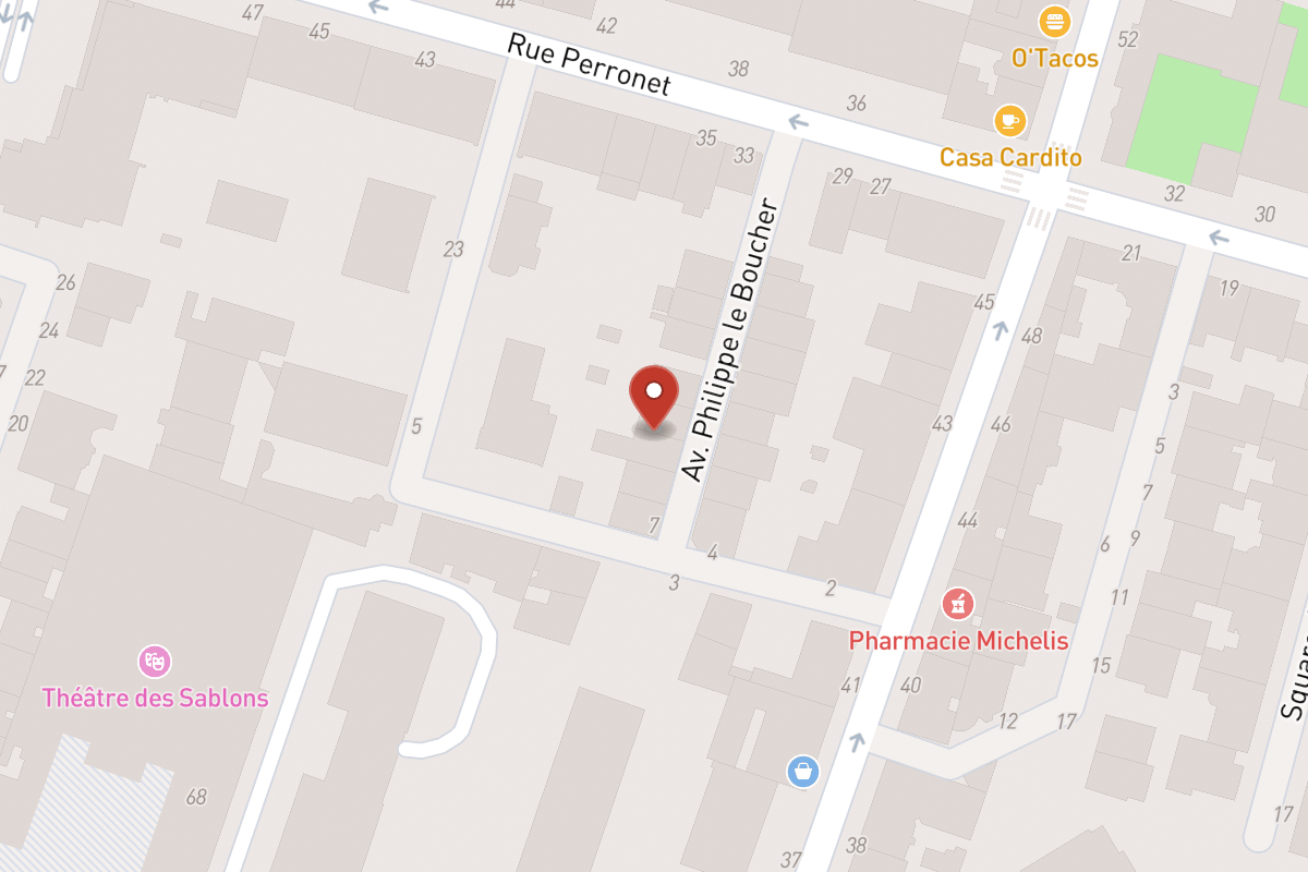 Plan de situation — Avenue Philippe le Boucher