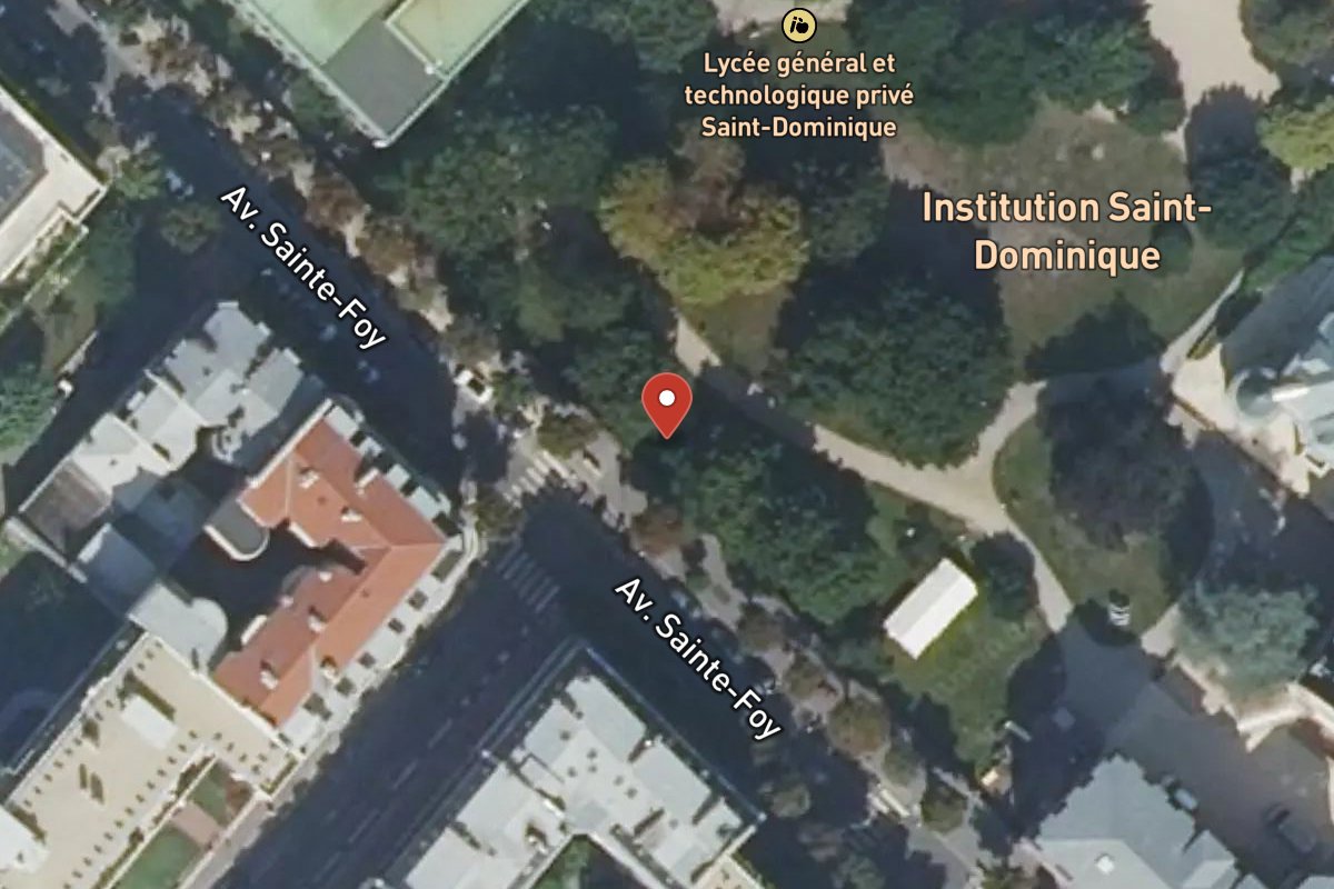 Vue satellite — Avenue Sainte-Foy