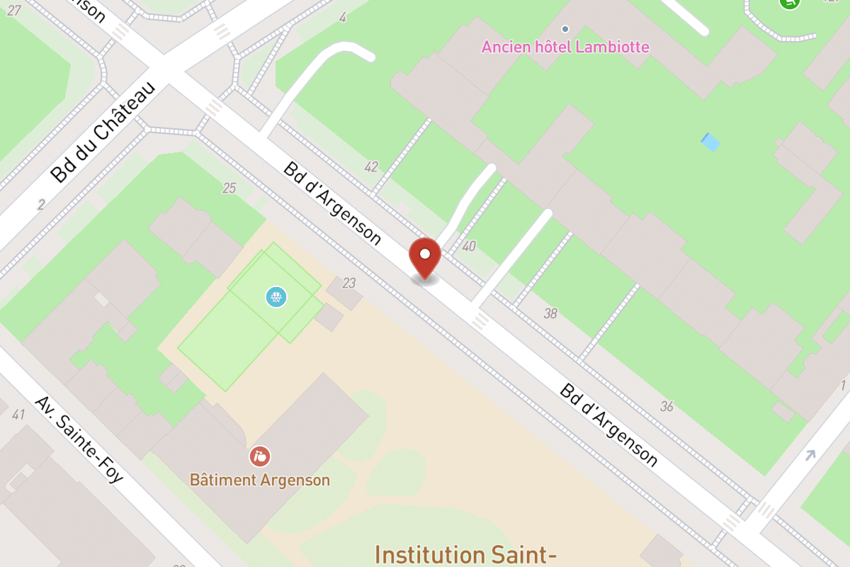 Plan de situation — Boulevard Argenson