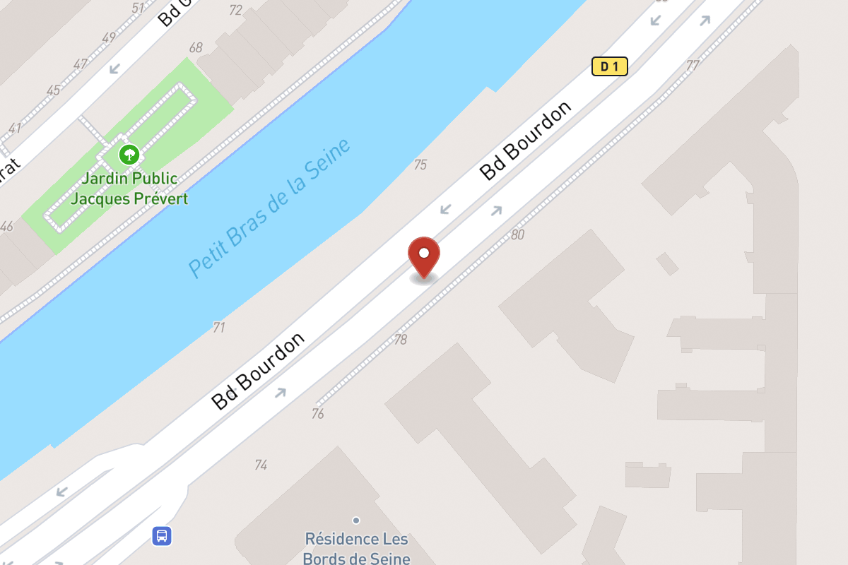 Plan de situation — Boulevard Bourdon