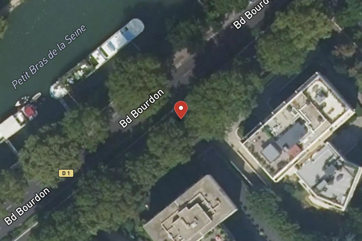 Vue satellite — Boulevard Bourdon