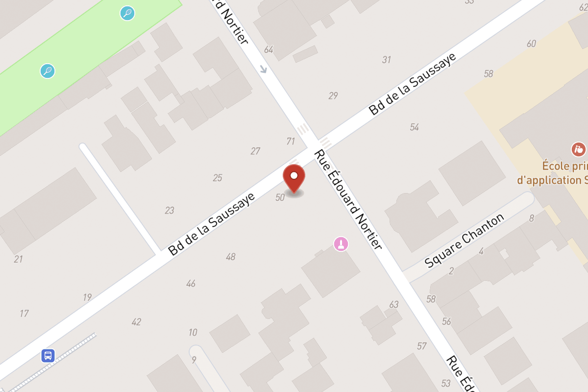 Plan de situation — Boulevard de la Saussaye