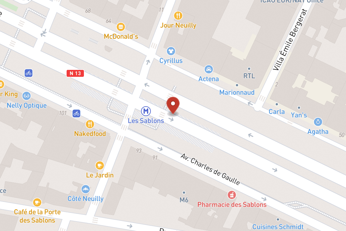 Plan de situation — Boulevard des Sablons