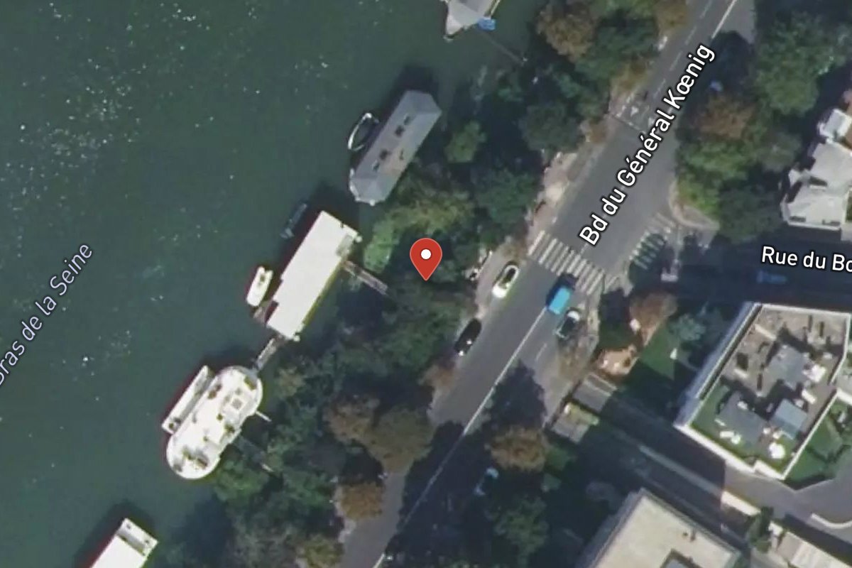 Vue satellite — Boulevard du Général Koenig