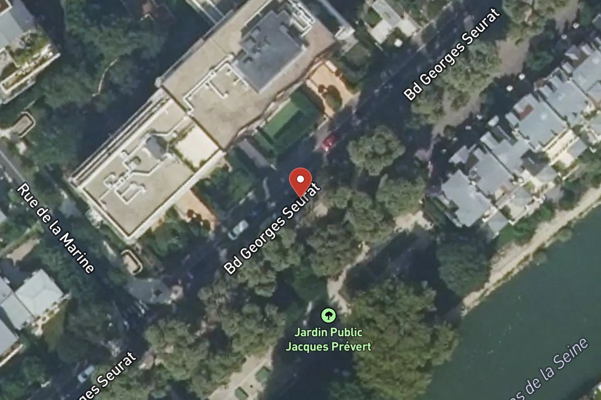Vue satellite — Boulevard Georges Seurat