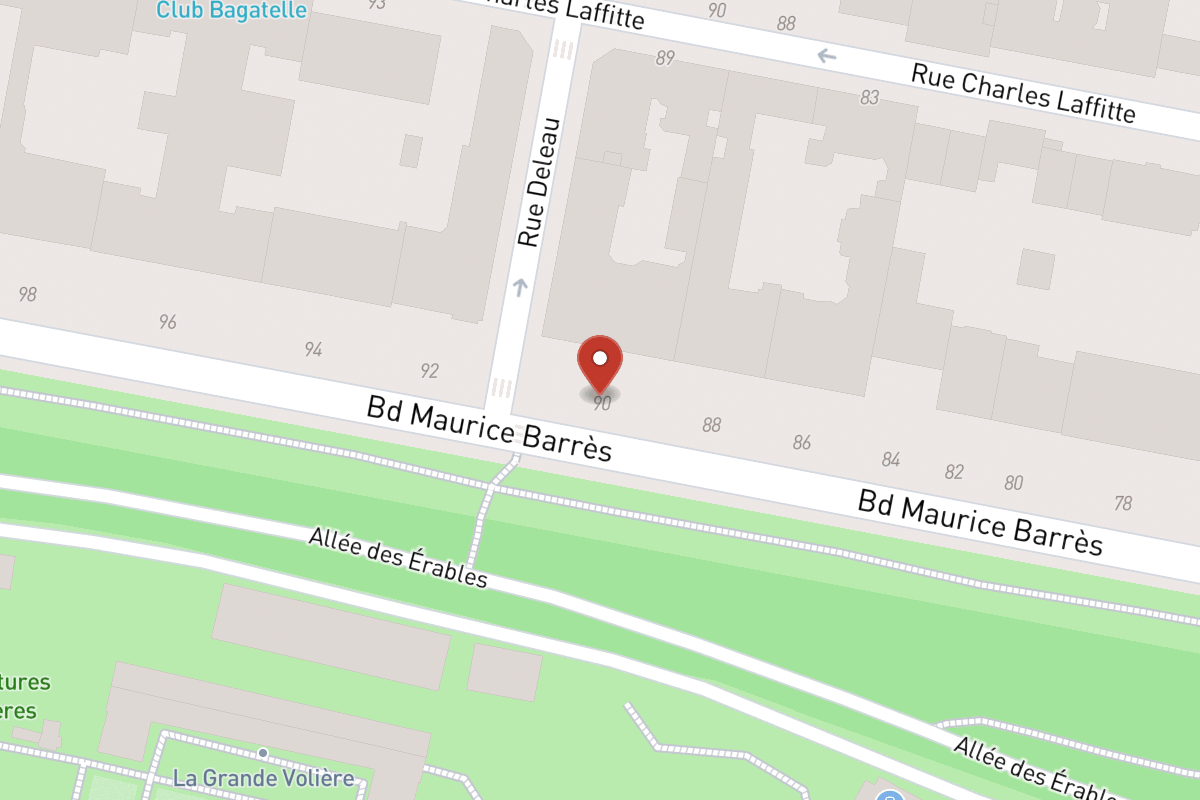 Plan de situation — Boulevard Maurice Barrès