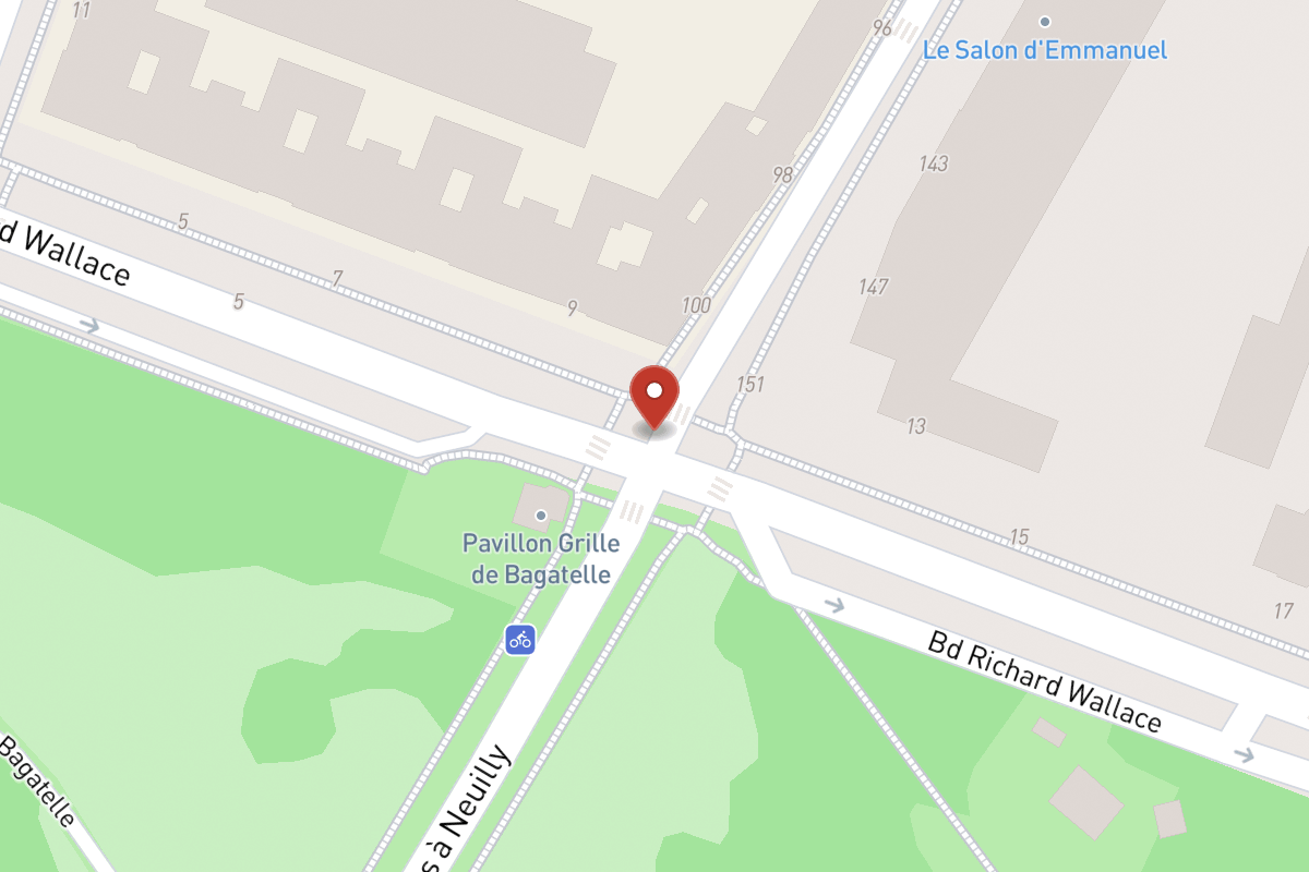 Plan de situation — Boulevard Richard Wallace