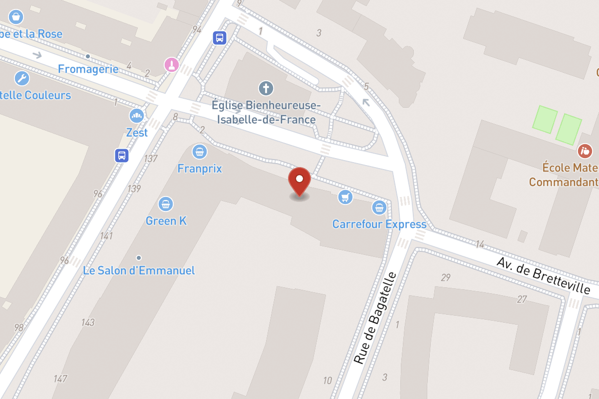 Plan de situation — Place de Bagatelle