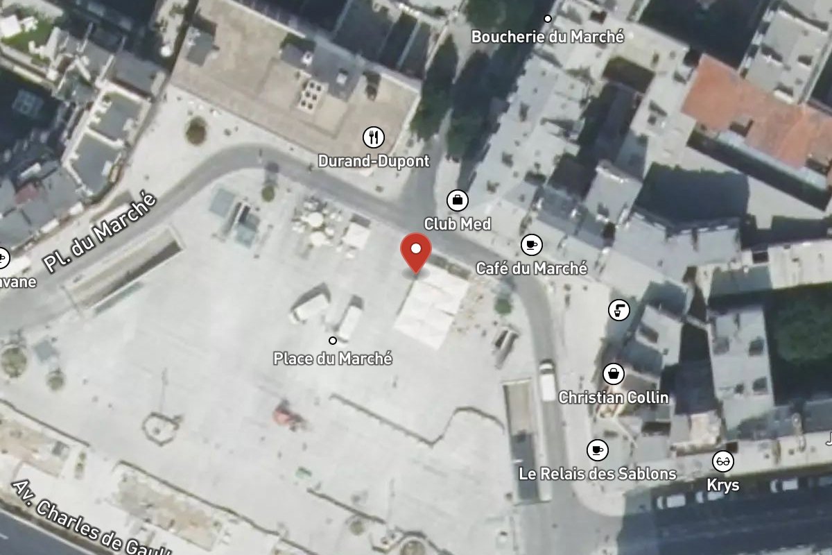 Vue satellite — Place du Marché