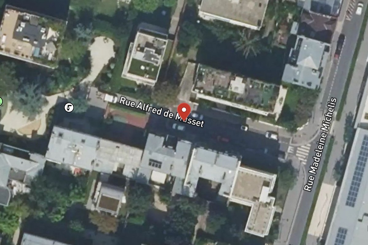 Vue satellite — Rue Alfred de Musset