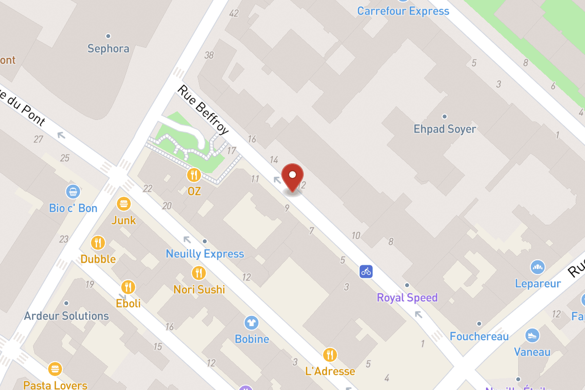 Plan de situation — Rue Beffroy