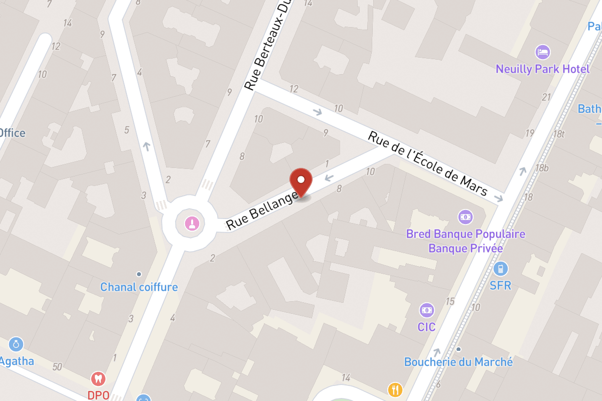 Plan de situation — Rue Bellanger