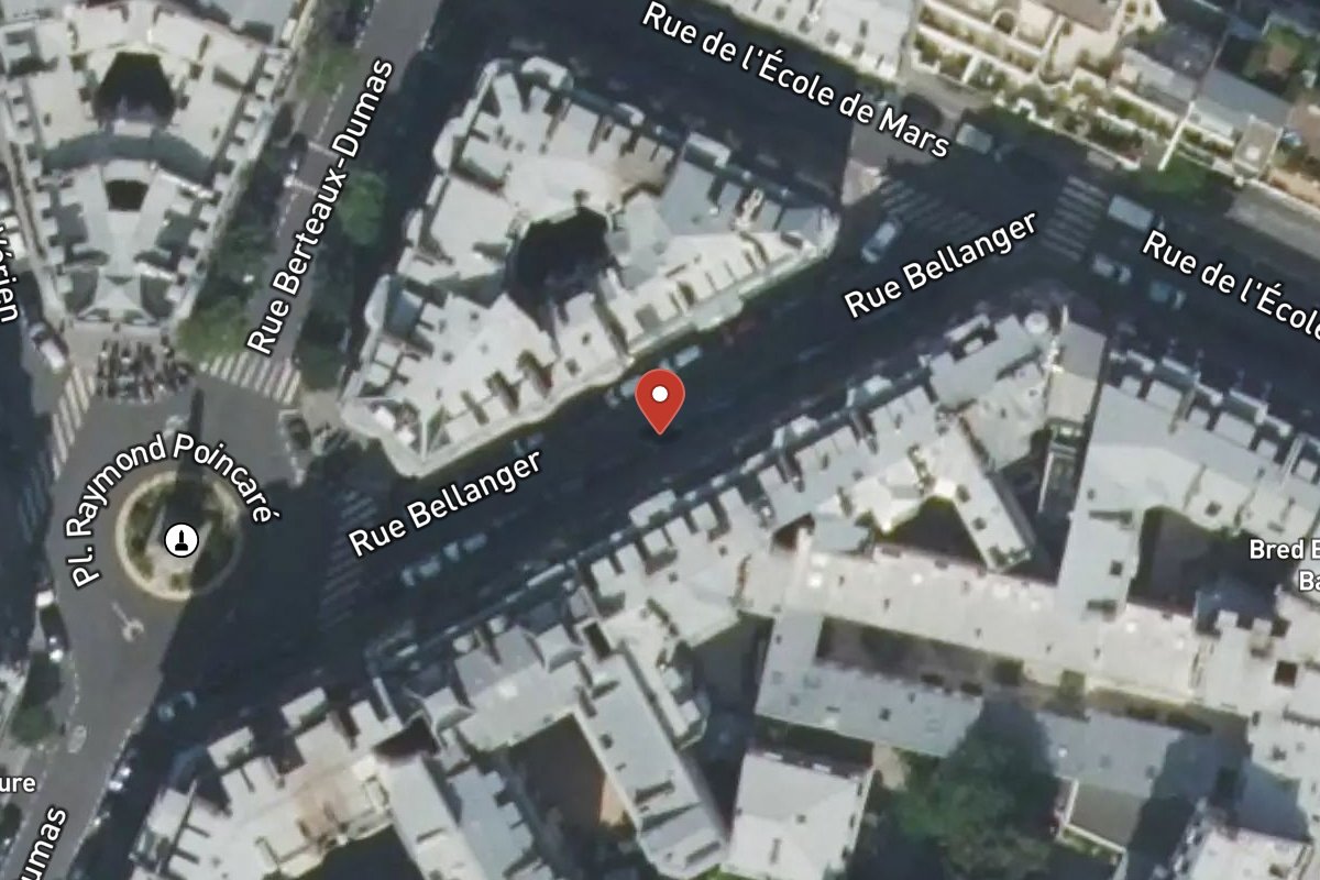 Vue satellite — Rue Bellanger