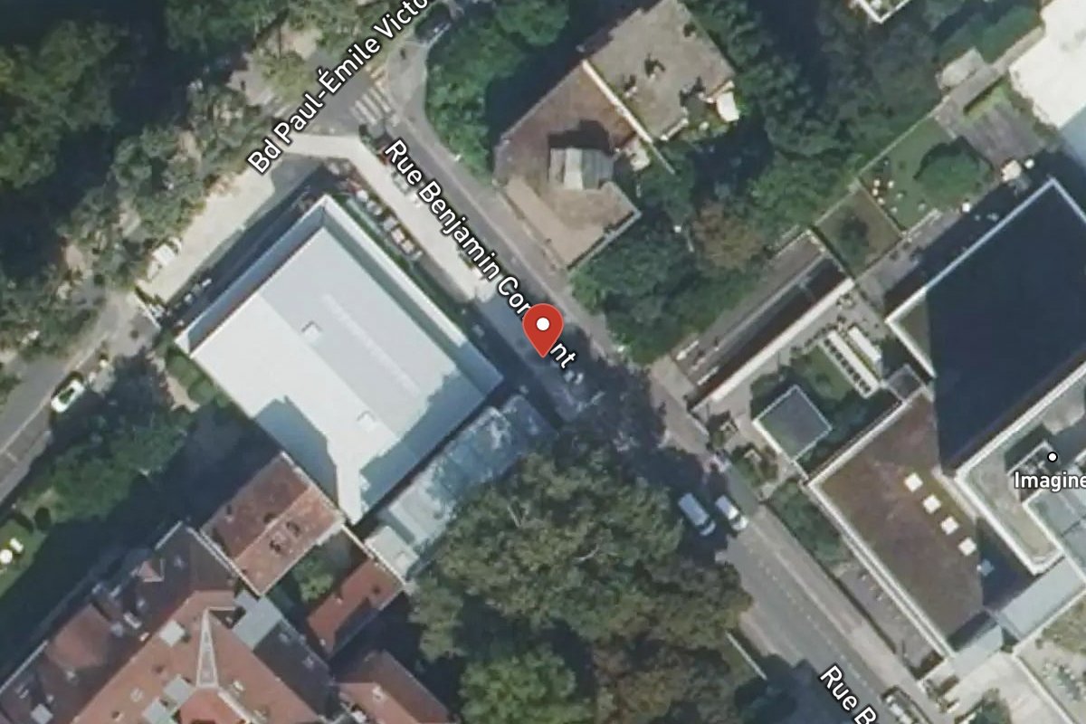 Vue satellite — Rue Benjamin Constant