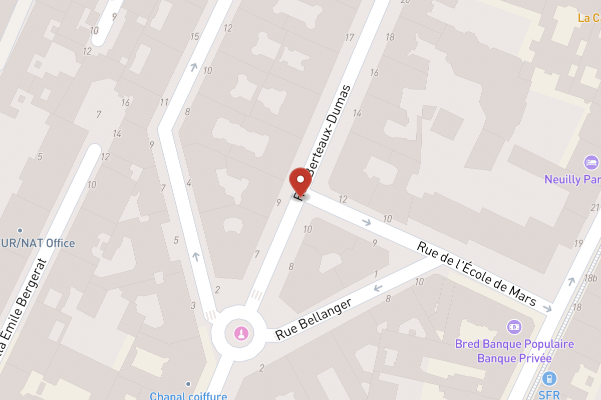 Plan de situation — Rue Berteaux Dumas