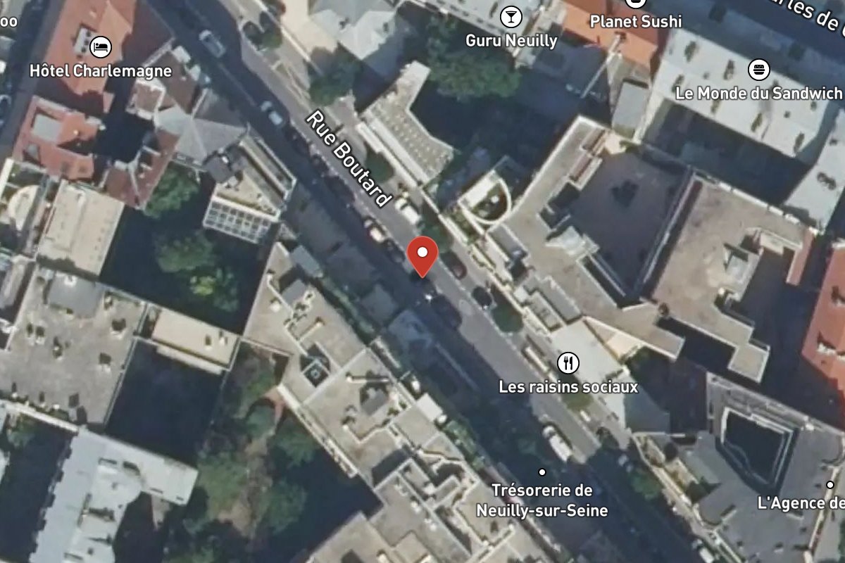 Vue satellite — Rue Boutard