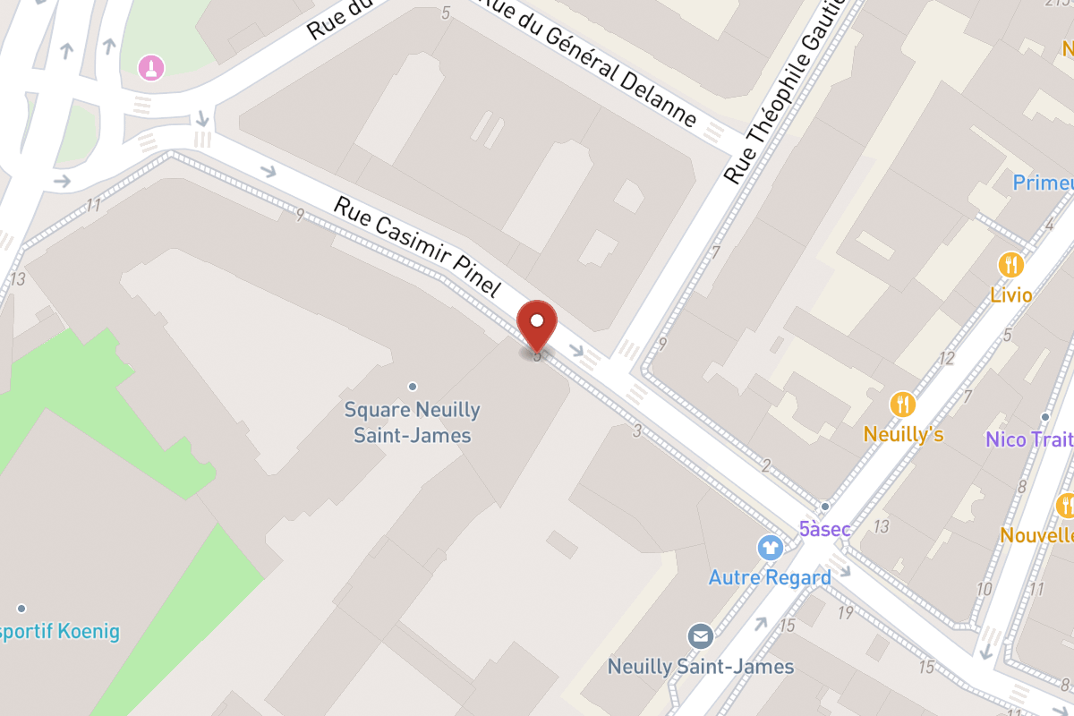 Plan de situation — Rue Casimir Pinel