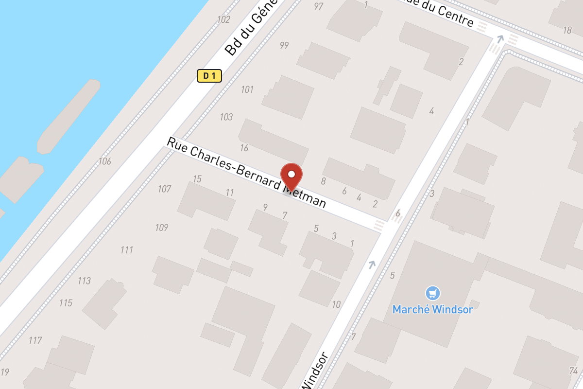 Plan de situation — Rue Charles Bernard Metman