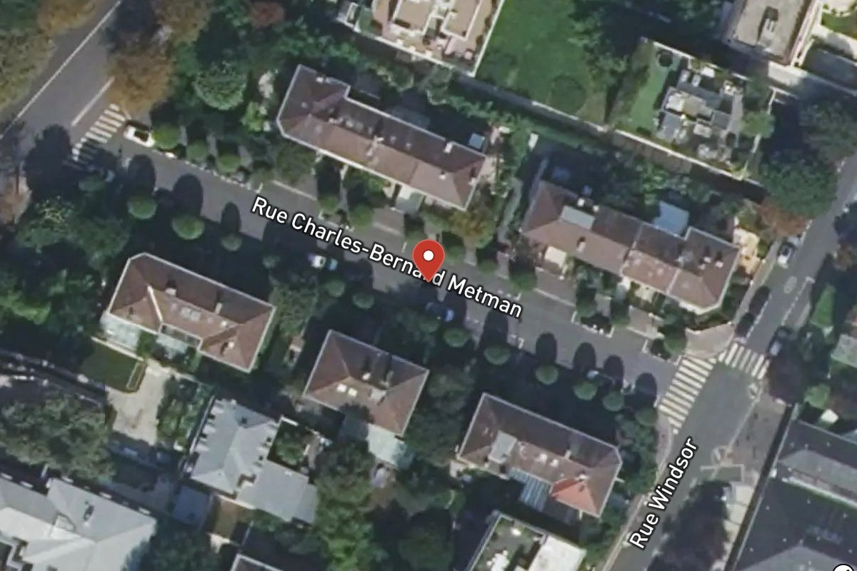 Vue satellite — Rue Charles Bernard Metman